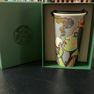 2016 STARBUCKS~ SIREN MERMAID~12 OUNCE~CERAMIC TRAVEL MUG TUMBLER~